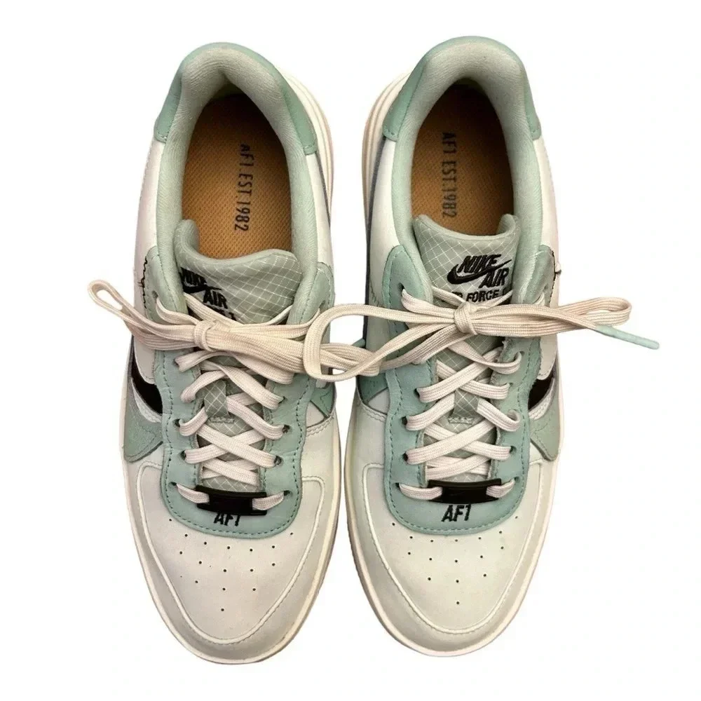 Nike Air Force 1 Low PLT.AF.ORM Sneakers Size 8 Barely Green Brown Mint Y2K